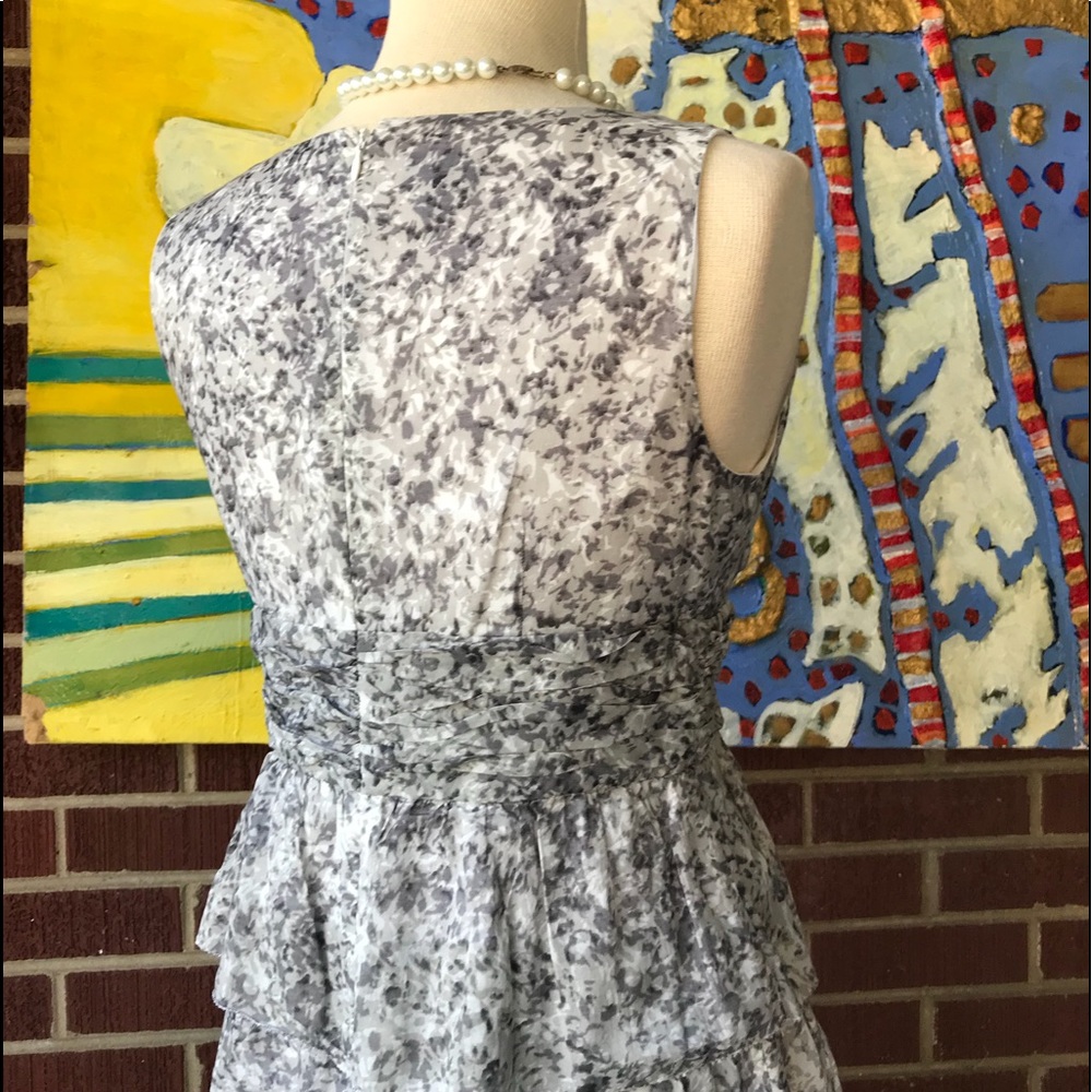 Talbots Ruched And Layered Petite Dress - Picture 4 of 8